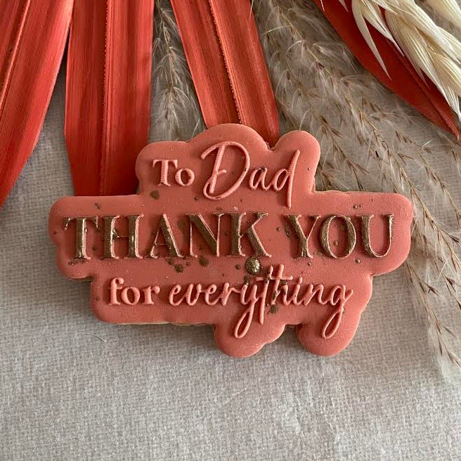 To Dad, Thank You For Everything - Reverse Stamp & Cutter Set