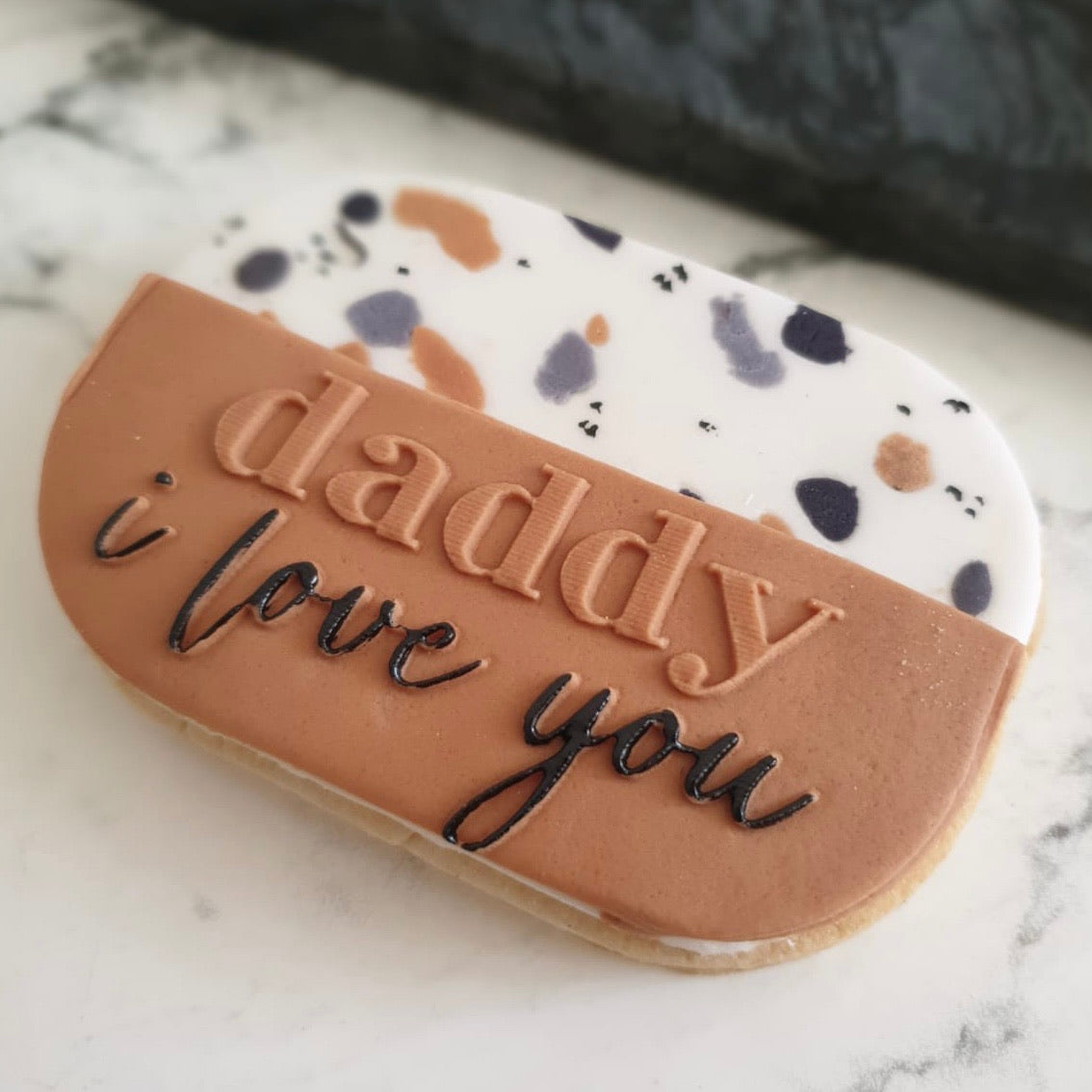 Daddy I Love You - Reverse Stamp