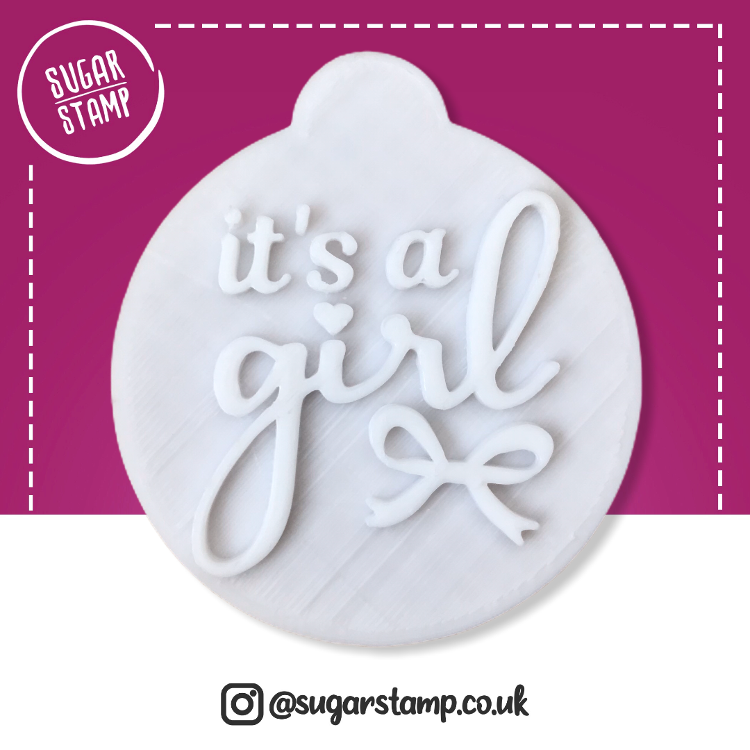 It's A Girl - Embosser Stamp