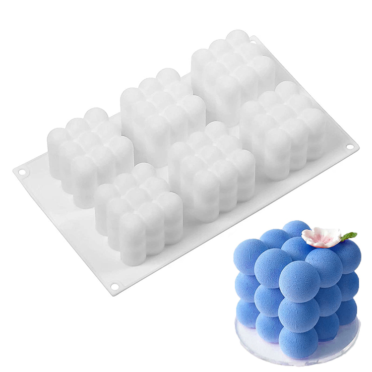 Rubiks Cube Silicone Mould - x6 Cavity