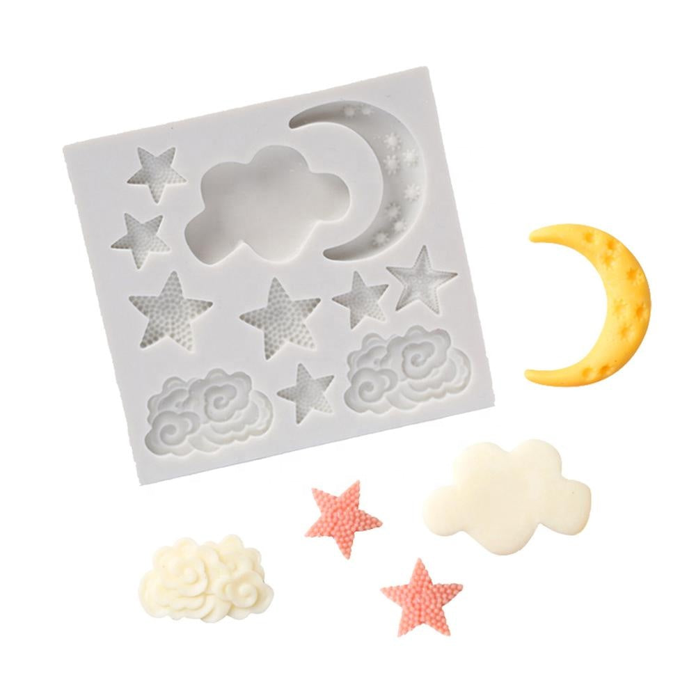 Stars, Moon & Clouds Silicone Mould
